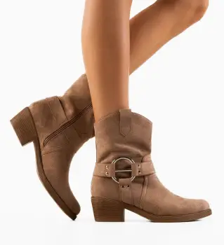Botine dama Szymo Khaki imagine