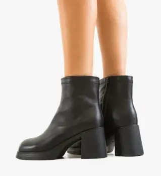 Botine dama Tafta Negre imagine