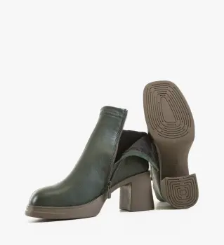 Botine dama Tafta Verde imagine