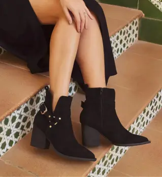 Botine dama Talnah Negre imagine