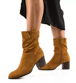 Botine dama Tasni Camel imagine