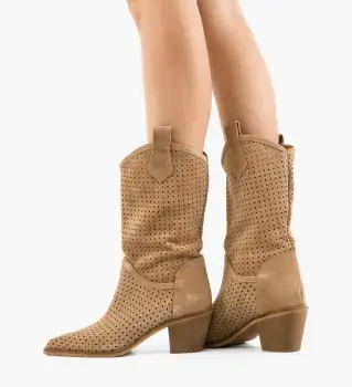 Botine dama Tersa Bej 3 imagine