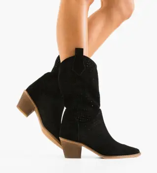 Botine dama Tersa Negre imagine