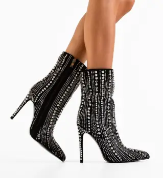 Botine dama Tintime Negre imagine
