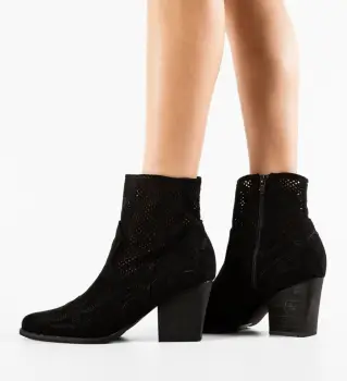 Botine dama Unoqua Negre imagine