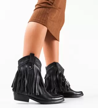 Botine dama Valentine Negre imagine