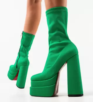 Botine dama Versyk Verzi imagine