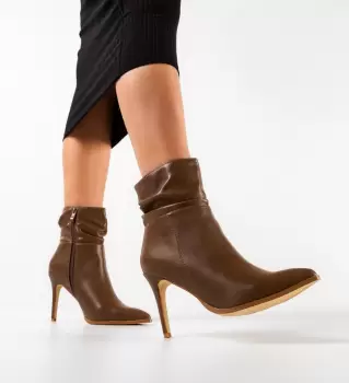 Botine dama Ving Camel imagine