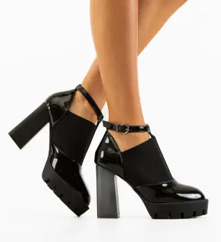 Botine dama Wick Negre imagine