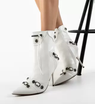 Botine dama Wilco Albe imagine