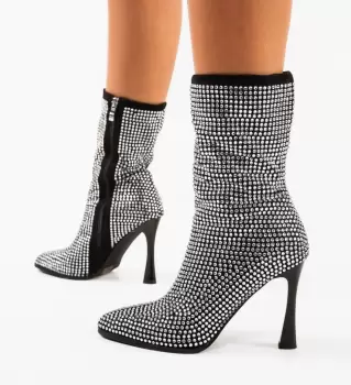 Botine dama Wobiza Negre imagine