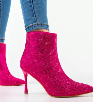 Botine dama Zayne Fuchsia imagine