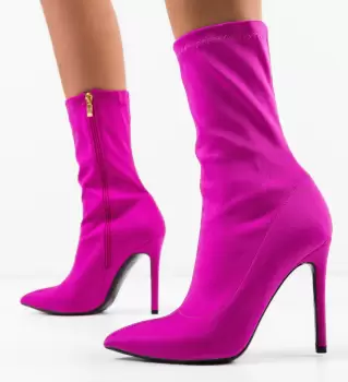 Botine Hugo Fuchsia imagine