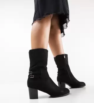 Botine Staples Negre 2 imagine