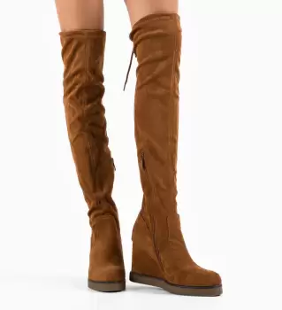 Cizme dama Aguirr Camel imagine