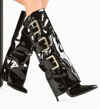 Cizme dama Amahle Negre imagine