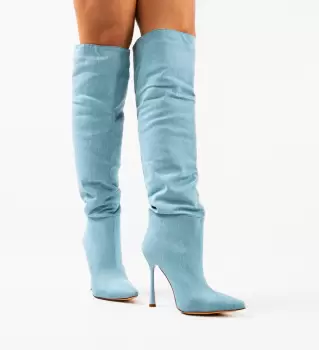 Cizme dama Amay Albastre 2 imagine