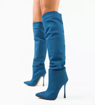 Cizme dama Amay Albastre imagine