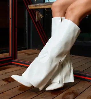 Cizme dama Ammi Albe imagine