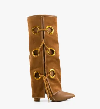 Cizme dama Beard Camel imagine