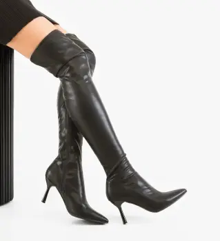 Cizme dama Bedeleme Negre imagine