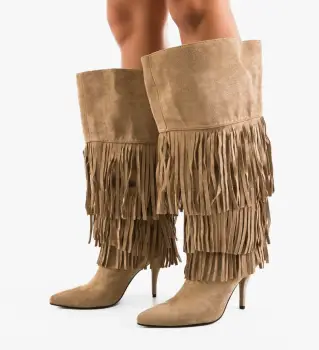 Cizme dama Berasov Khaki imagine