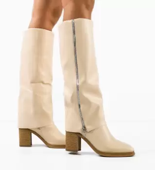 Cizme dama Bray Bej imagine