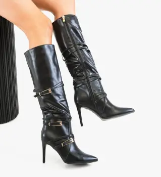 Cizme dama Byon Negre imagine