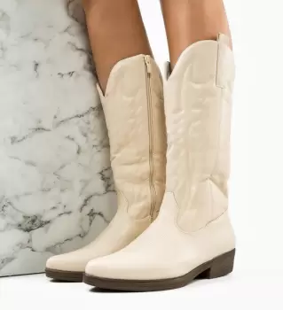 Cizme dama Cain Bej imagine