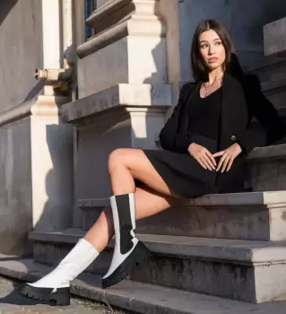 Cizme dama Caoimhe Albe imagine