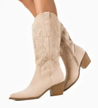 Cizme dama Chikelu Bej imagine