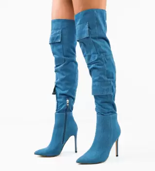Cizme dama Dona Albastre imagine