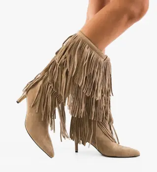 Cizme dama Doryta Khaki imagine