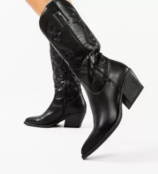 Cizme dama Elma Negre imagine