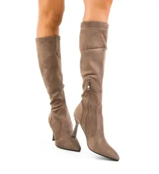 Cizme dama Eloise Khaki imagine