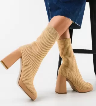 Cizme dama Erok Bej imagine