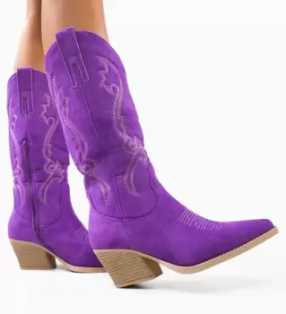 Cizme dama Ethniu Mov imagine