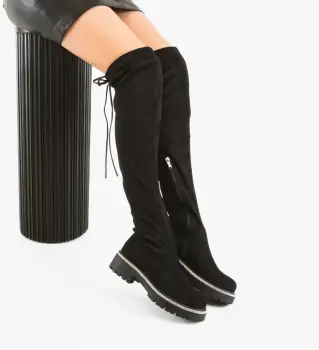 Cizme dama Franco Negre imagine