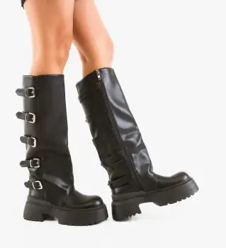 Cizme dama Hadenne Negre imagine