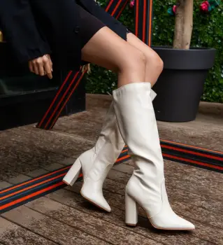 Cizme dama Hifumi Bej imagine