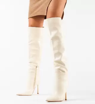 Cizme dama Hogan Bej imagine