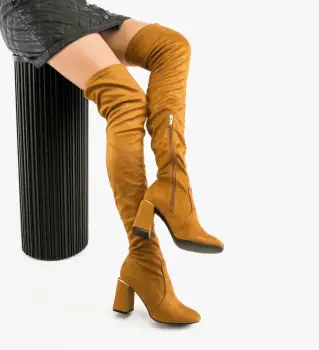 Cizme dama Jaddey Camel imagine