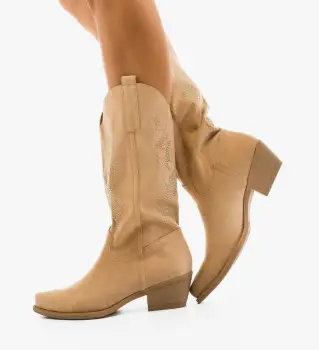 Cizme dama Kaitlyn Bej imagine