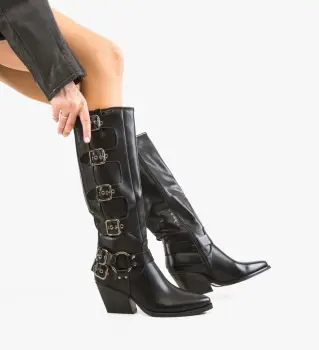 Cizme dama Kaleia Negre imagine