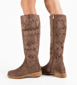 Cizme dama Kavana Khaki imagine