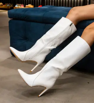 Cizme dama Kisemb Albe imagine