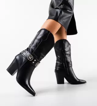 Cizme dama Latoya Negre imagine