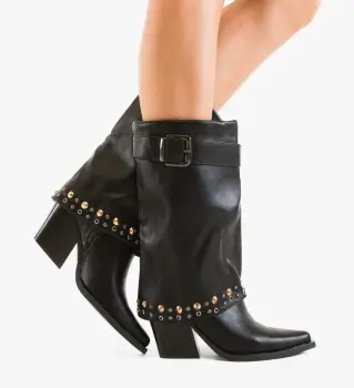 Cizme dama Leah Negre imagine