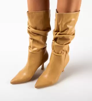 Cizme dama Long Bej imagine