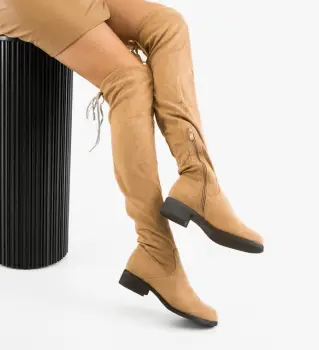 Cizme dama Lopera Khaki imagine